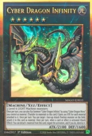 Cyber Dragon Infinity (Alternate Art) [MAGO-EN033] Gold Rare
