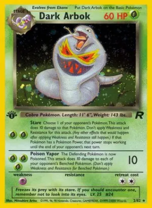 Dark Arbok (2) 2/82 - Team Rocket Unlimited Holofoil
