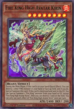 Fire King High Avatar Kirin [SR14-EN002] Ultra Rare