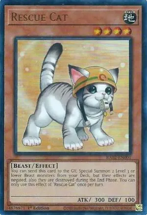 Rescue Cat (Alternate Art) (UR) [RA02-EN001] Ultra Rare